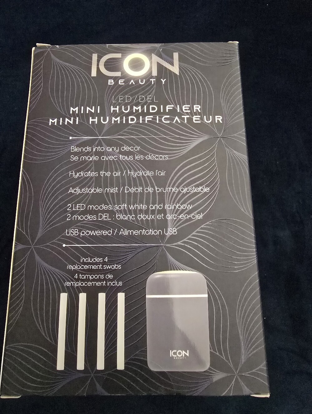 New!! Icon Beauty LED Mini Humidifier, Perfect For Travel! - Picture 3 of 6